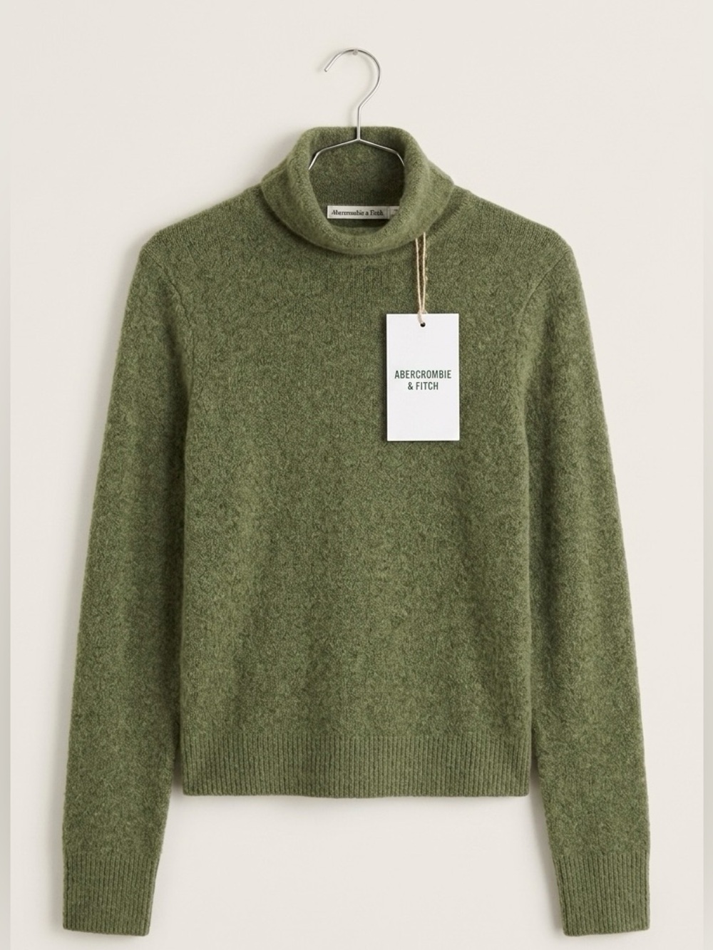 NWT Abercrombie & Fitch Olive Green Cowl Neck Sweater - Women's